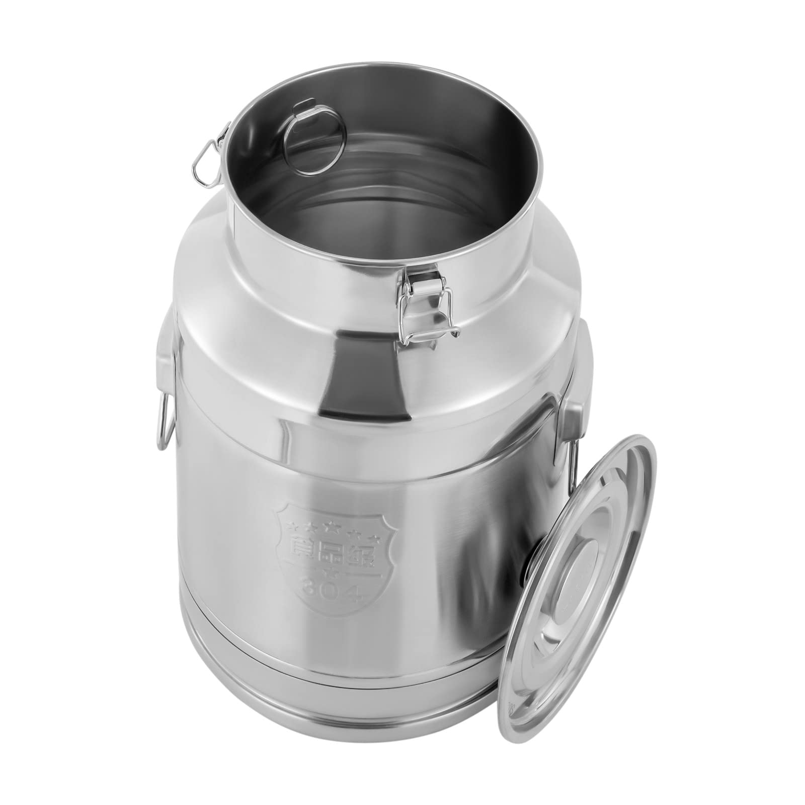 28L/7.39Gal Milk Can, Stainless Steel Milk Can with Lid Milk Jug